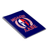 Molon Labe Spartan Armor Laurels Navy Blue Notitieboek (Rechterzijde)
