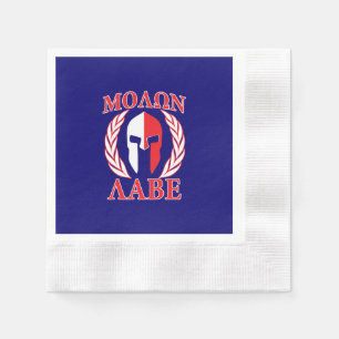 Molon Labe Spartan Armor Laurels Tri Color Servetten