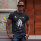 Molon Labe Spartan Helm Kom en neem ze 2A T-shirt
