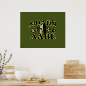 Molon Labe Spartan Helmet 5 sterren Poster (Keuken)