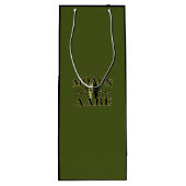 Molon Labe Spartan Helmet 5 sterren Wijn Cadeautas (Achterkant)