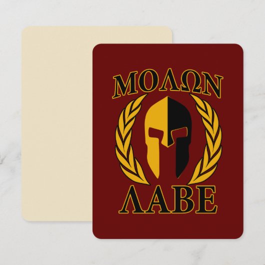 Molon Labe Spartan Helmet Laurels Burgundy (Voorkant / Achterkant)