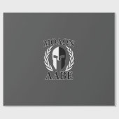 Molon Labe Spartan Helmet Laurels Cadeaupapier (Vlak)