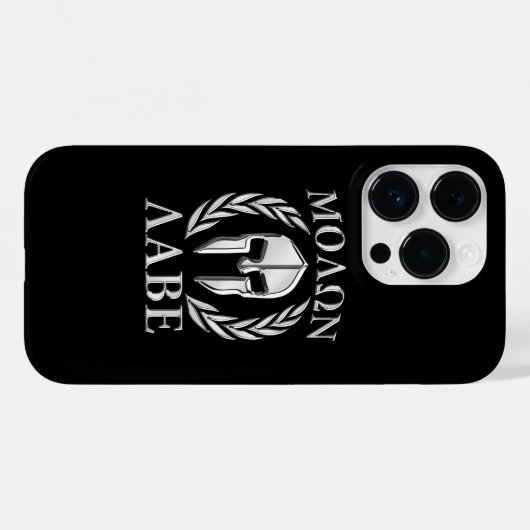 Molon Labe Spartan Helmet Laurels Case-Mate iPhone Case (Achterkant (horizontaal))