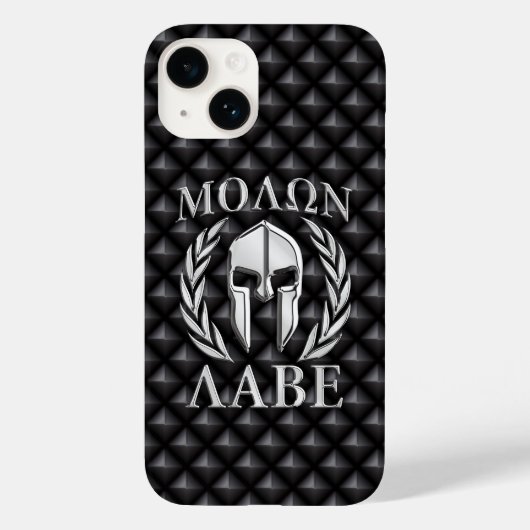 Molon Labe Spartan Helmet Laurels Case-Mate iPhone Case (Achterkant)