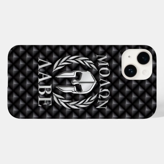 Molon Labe Spartan Helmet Laurels Case-Mate iPhone Case (Achterkant (horizontaal))