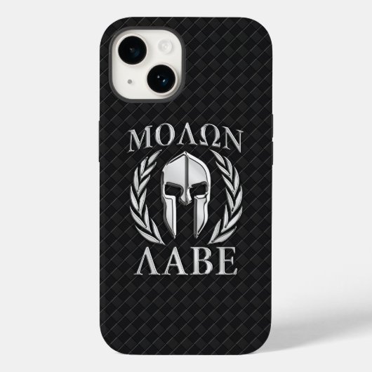 Molon Labe Spartan Helmet Laurels Case-Mate iPhone Case (Achterkant)