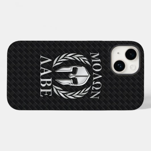 Molon Labe Spartan Helmet Laurels Case-Mate iPhone Case (Achterkant (horizontaal))