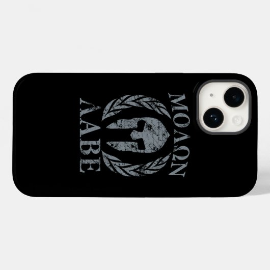 Molon Labe Spartan Helmet Laurels Case-Mate iPhone Case (Achterkant (horizontaal))