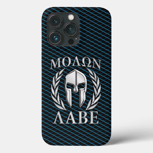 Molon Labe Spartan Helmet Laurels Case-Mate iPhone Case (Achterkant)