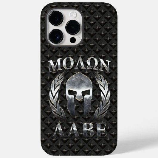 Molon Labe Spartan Helmet Laurels Case-Mate iPhone Case (Achterkant)
