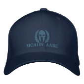 Molon Labe Spartan Helmet Laurels Embroidery Geborduurde Pet (Voorkant)