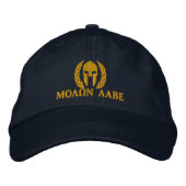 Molon Labe Spartan Helmet Laurels Embroidery Pet (Voorkant)