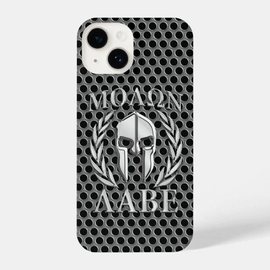 Molon Labe Spartan Helmet Laurels iPhone Hoesje (Achterkant)