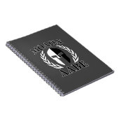 Molon Labe Spartan Helmet Laurels Notitieboek (Rechterzijde)