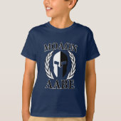 Molon Labe Spartan Helmet Laurels T-shirt (Voorkant)