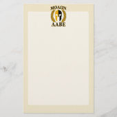 Molon Labe Spartan Helmet Laurels Warm Beige Briefpapier (Voorkant)