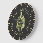 Molon Labe Spartan Helmet Militaire Camo Grote Klok (Hoek)