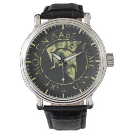 Molon Labe Spartan Helmet Militaire Camo Horloge
