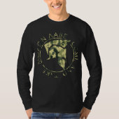 Molon Labe Spartan Helmet Militaire Camo Mannen T-shirt (Voorkant)