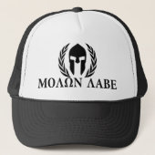 Molon Labe Spartan Helmet Trucker Pet (Voorkant)