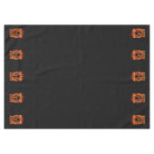 Molon Labe Spartan Hot Warrior in Fire on Black Tafelkleed (Voorkant (Horizontaal))