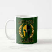 Molon Labe Spartan Laurels op Forest Green Koffiemok (Links)