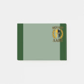 Molon Labe Spartan Laurels op Forest Green Post-it® Notes (Voorkant)