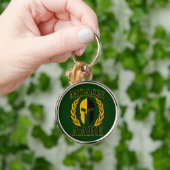 Molon Labe Spartan Laurels op Forest Green Sleutelhanger (Hand)