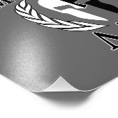 Molon Labe Spartan Mask Armor Laurels Monochrome Foto Afdruk (Hoek)