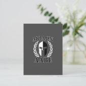Molon Labe Spartan Mask Laurels Black & White Briefkaart (Staand voorkant)