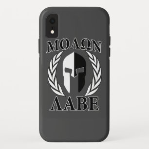 Molon Labe Spartan Mask Laurels Black & White Case-Mate iPhone Case