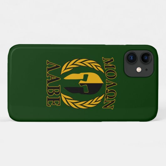 Molon Labe Spartan Mask Laurels Gold Case-Mate iPhone Case (Achterkant (horizontaal))