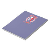 Molon Labe Spartan Mask Laurels Navy Blue Notitieblok (Linkerzijde)