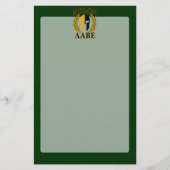 Molon Labe Spartan Mask Laurels on Green Briefpapier (Voorkant)