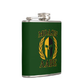 Molon Labe Spartan Mask Laurels on Green Heupfles (Rechts)