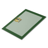 Molon Labe Spartan Mask Laurels on Green Notitieblok (Schuin)