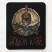 Molon Labe Spartan Skull w/M-4 Mousepad Muismat (Voorkant)
