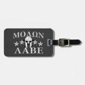 Molon Labe Spartan Warrior 5 sterren Bagagelabel (Voorkant horizontaal)