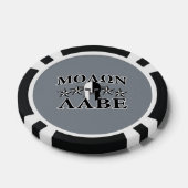 Molon Labe Spartan Warrior 5 sterren Black White Pokerchips (Enkel)
