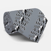 Molon Labe Spartan Warrior 5 sterren Black White Stropdas (Opgerold)