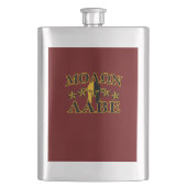 Molon Labe Spartan Warrior 5 sterren Burgundy Flacon (Voorkant)