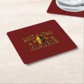 Molon Labe Spartan Warrior 5 sterren Burgundy Kartonnen Onderzetters (Schuin)