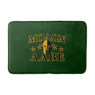 Molon Labe Spartan Warrior 5 sterren groen Badmat