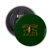 Molon Labe Spartan Warrior 5 sterren groen Button Flesopener (Voorkant)