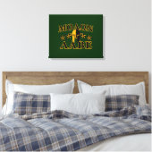 Molon Labe Spartan Warrior 5 sterren groen Canvas Afdruk (Insitu (Slaapkamer))