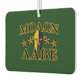 Molon Labe Spartan Warrior 5 sterren groen Luchtverfrisser (Links)