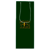 Molon Labe Spartan Warrior 5 sterren groen Wijn Cadeautas (Voorkant)