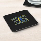 Molon Labe Spartan Warrior 5 sterren Yellow Blue Bier Onderzetter (Linkerzijde)