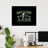 Molon Labe Spartan Warrior 5 sterren Yellow Blue Poster (Thuiskantoor)